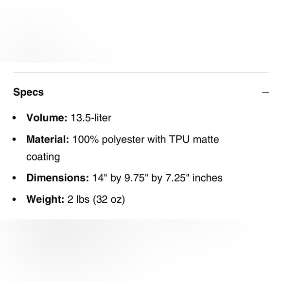 Black Cascade Backpack compact - Picture 8 of 9